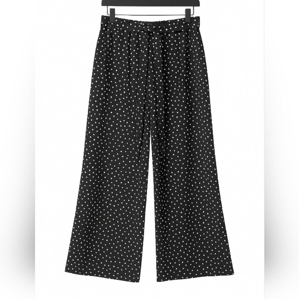 Black and White Polka Dot Women's Pants